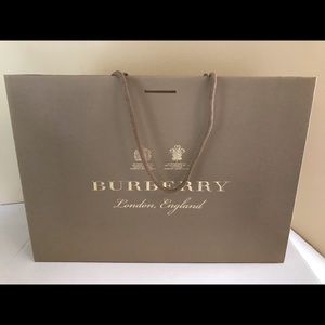 Burberry heavyweight paper shopping bag
